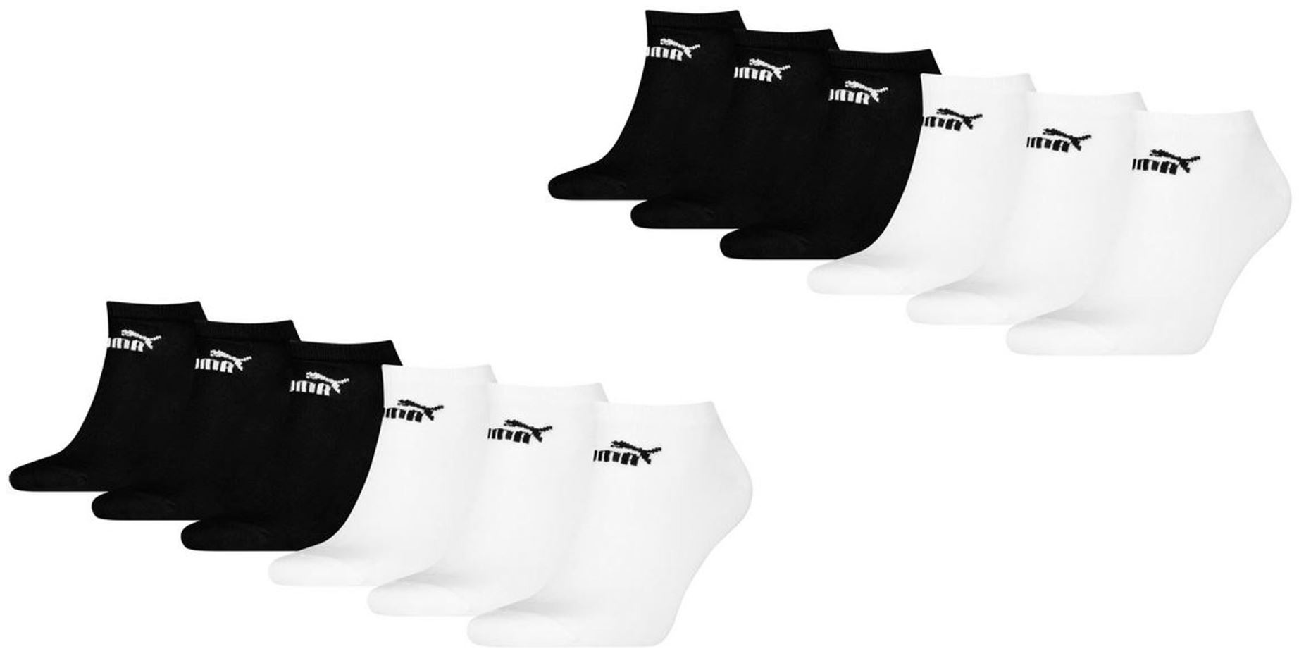 Puma ELEMENTS Sneakers Socken 12-Pack White/black