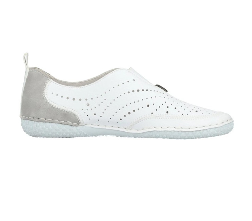 Rieker Damen Slipper Cloud White