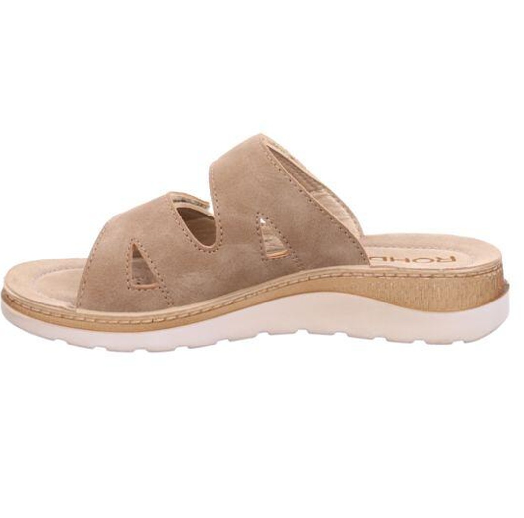 Rohde Damen Pantolette Slipper Baviera Beige