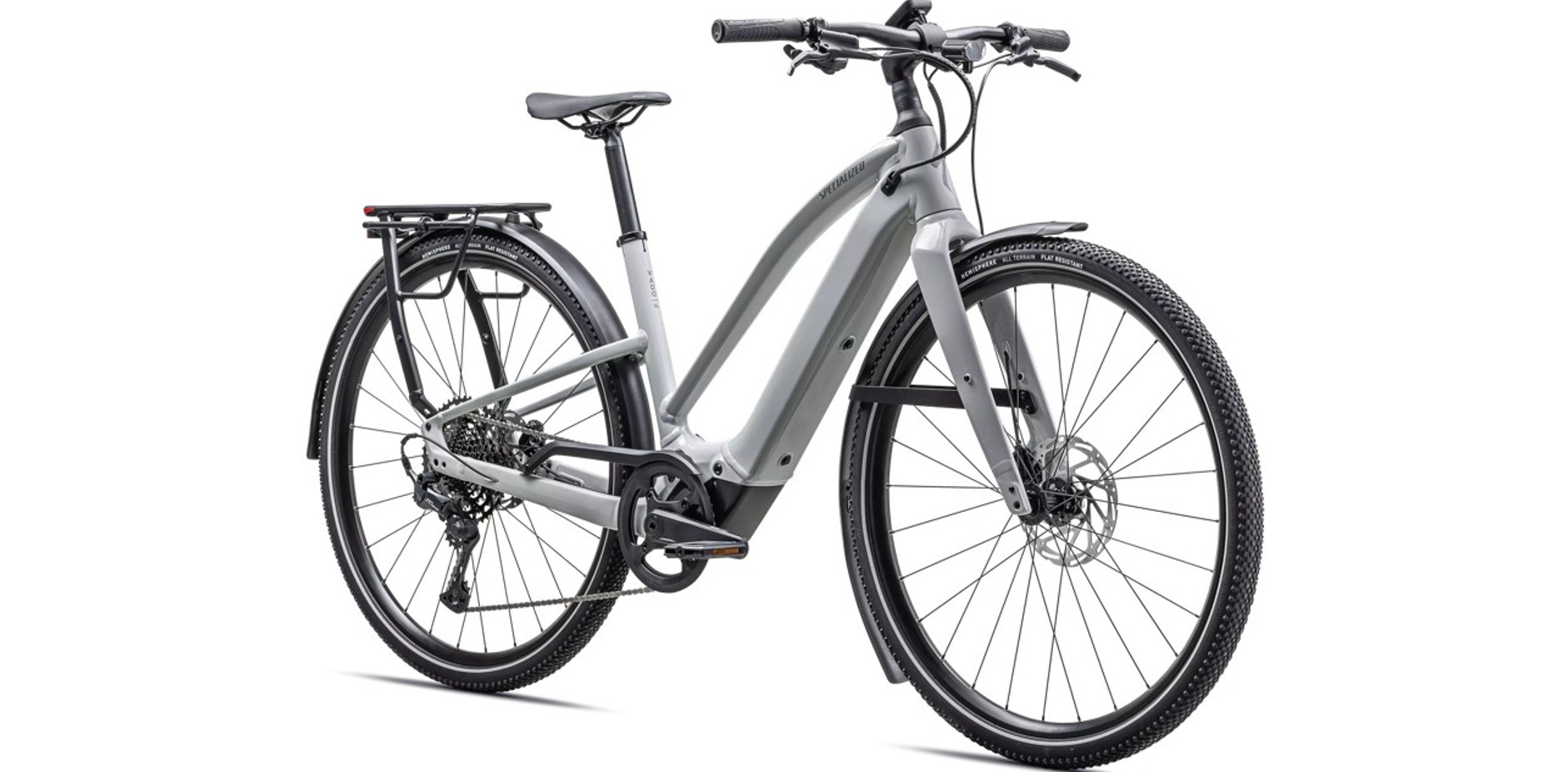 Specialized Turbo Vado SL 2 5.0 Step Through EQ Gloss Dove Gray / Cool Grey Frost 2026