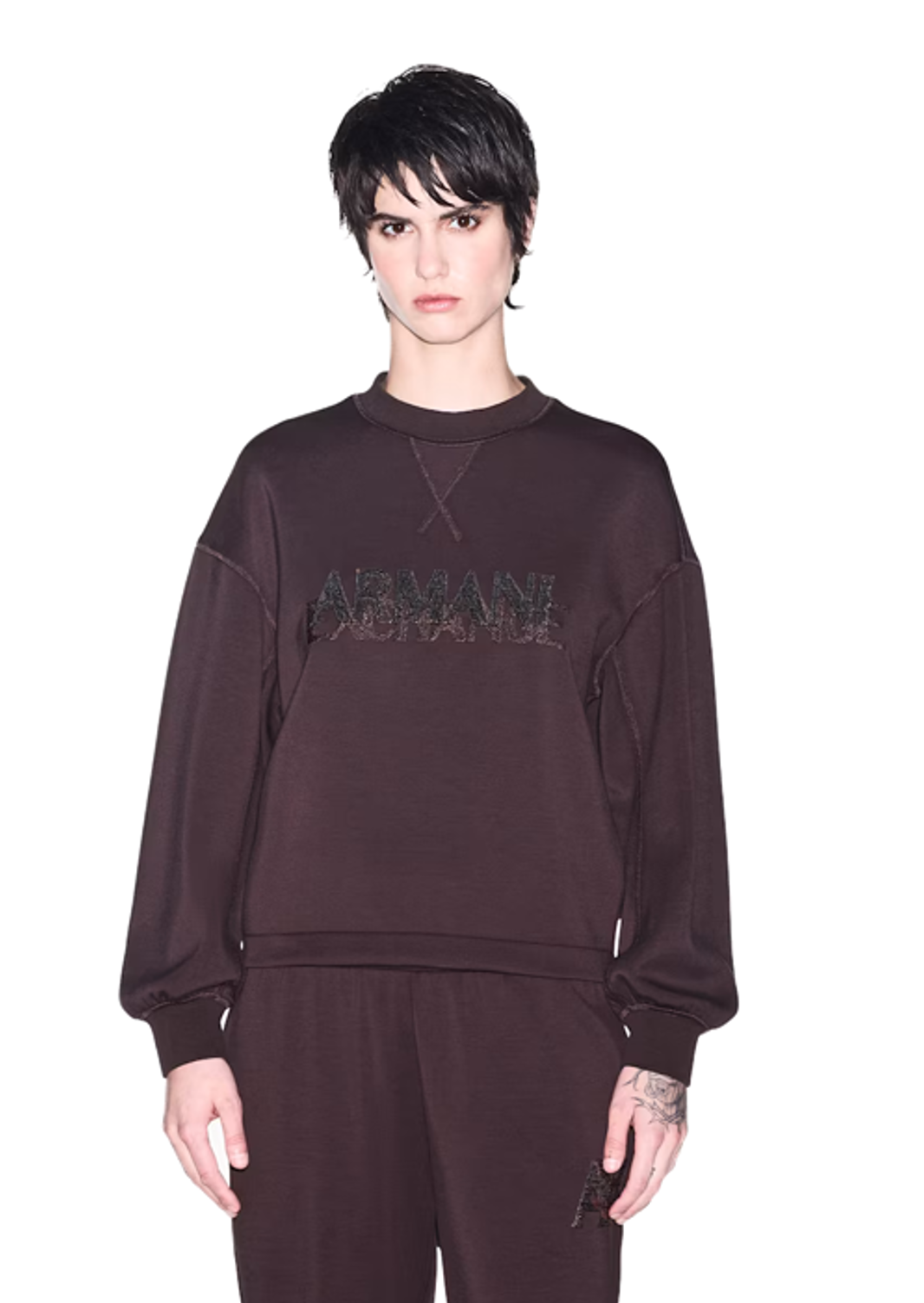 Armani Exchange Damen Sweatshirt Regular Logo XW002397 AF13397 Antagonist