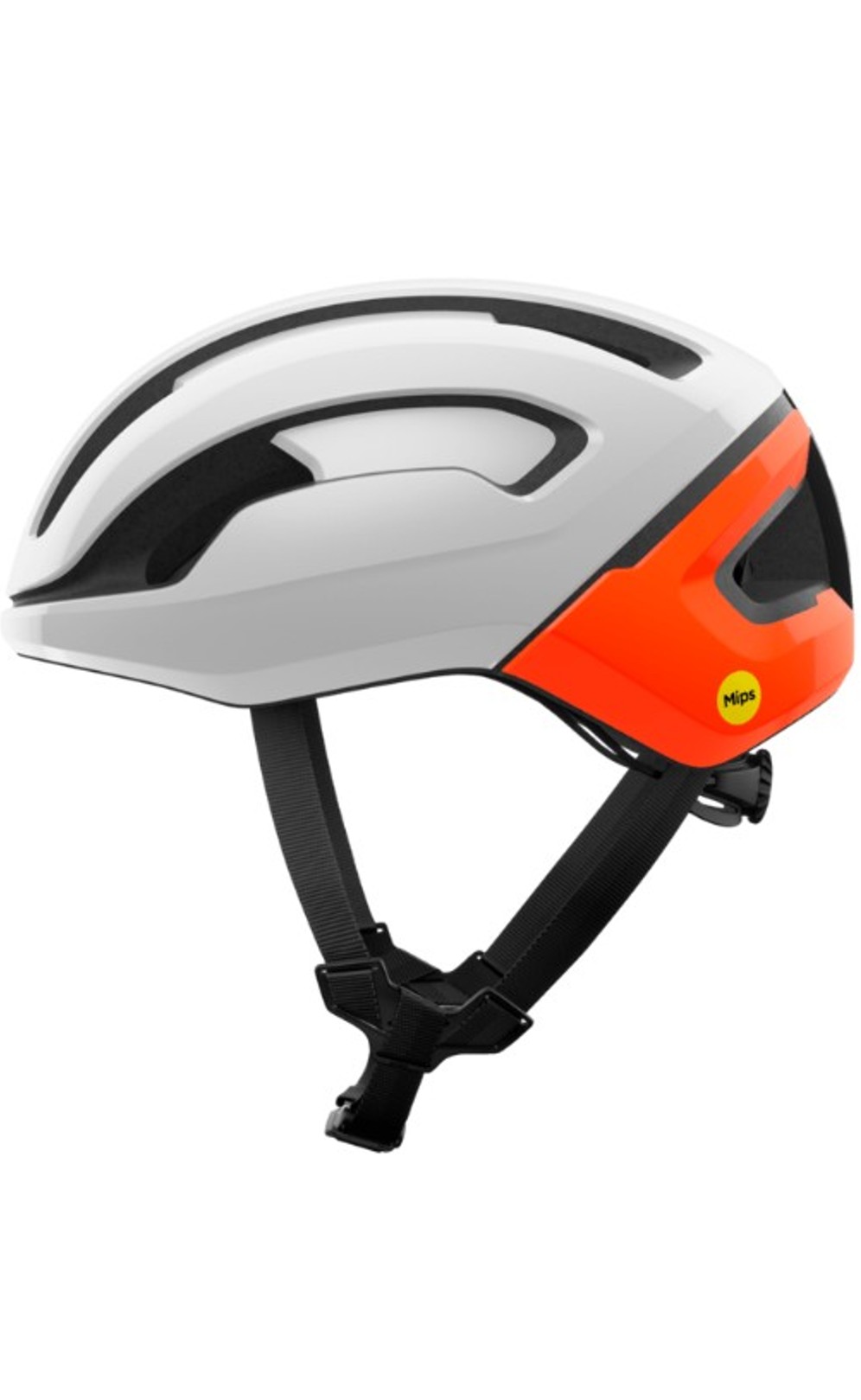 POC Fahrradhelm Omne Air MIPS Hydrogen White/Fluorescent Orange