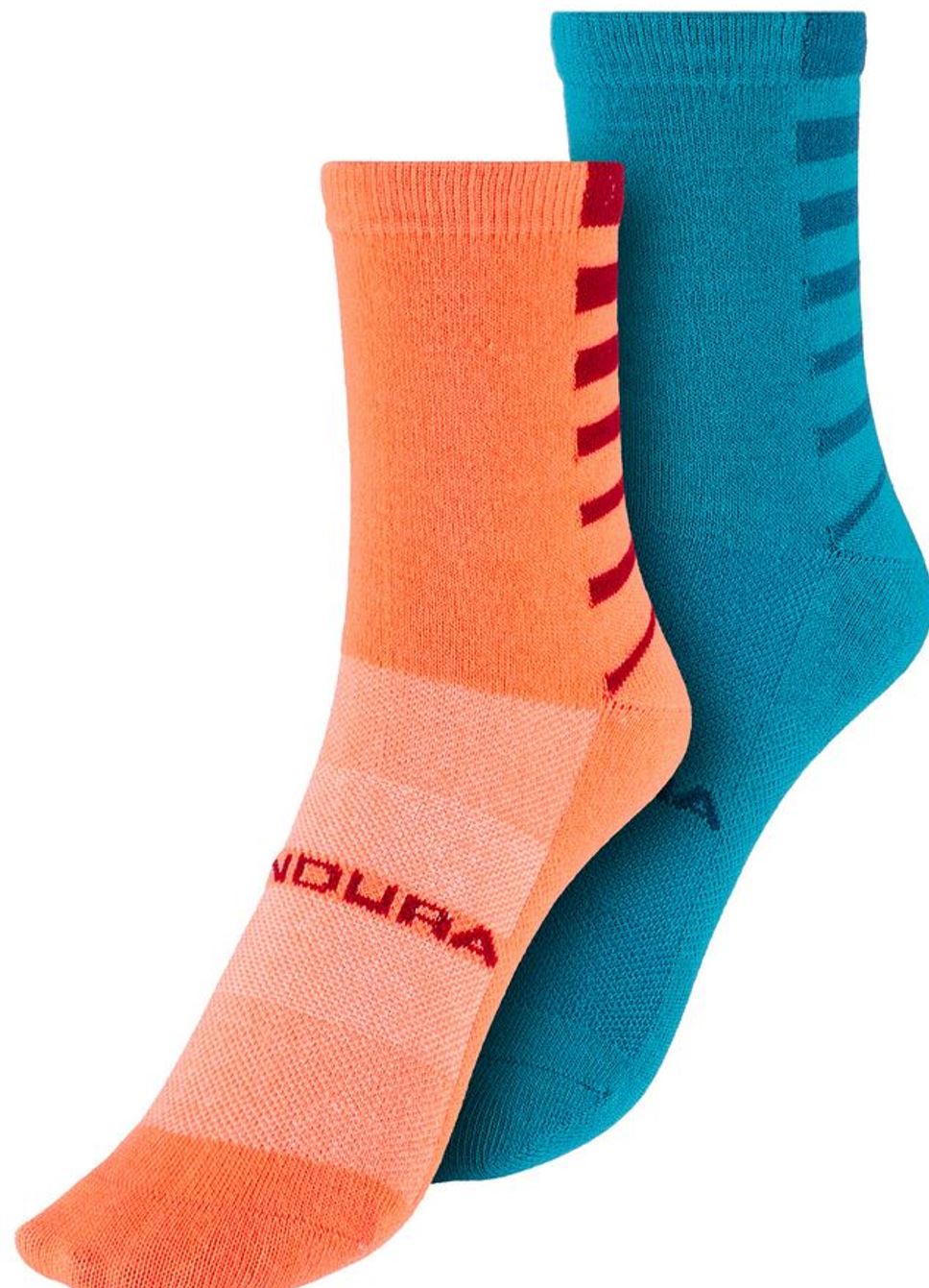 Endura Damen Coolmax® Stripe Socken PunchPink (2 Paar)