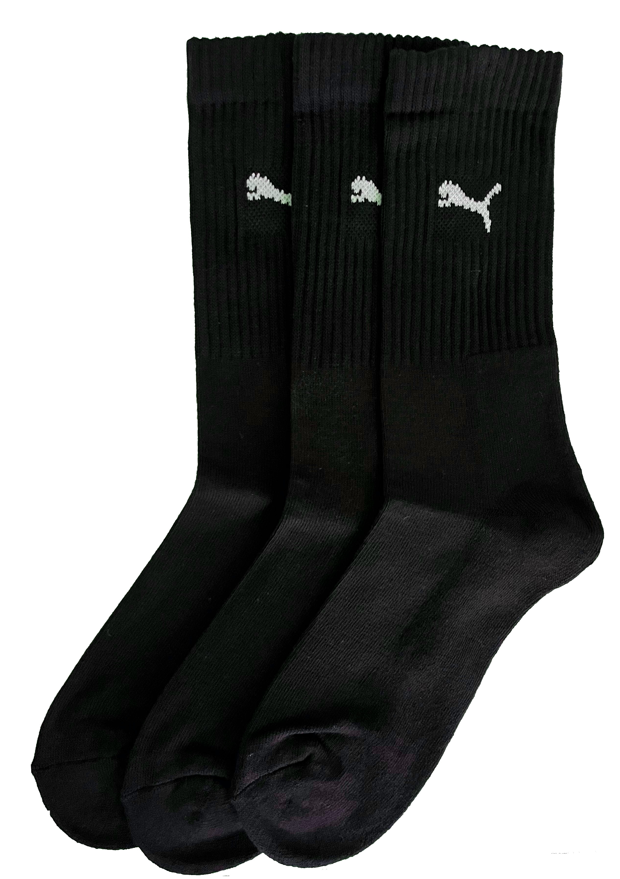 Puma Sportsocken Regular Crew Socken Sport 3-Pack schwarz 2.0