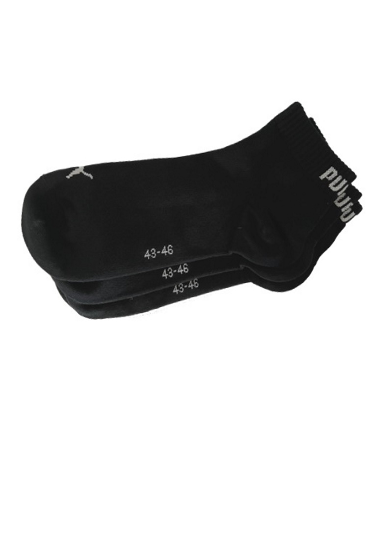 Puma Quarter Socken 3-Pack schwarz 