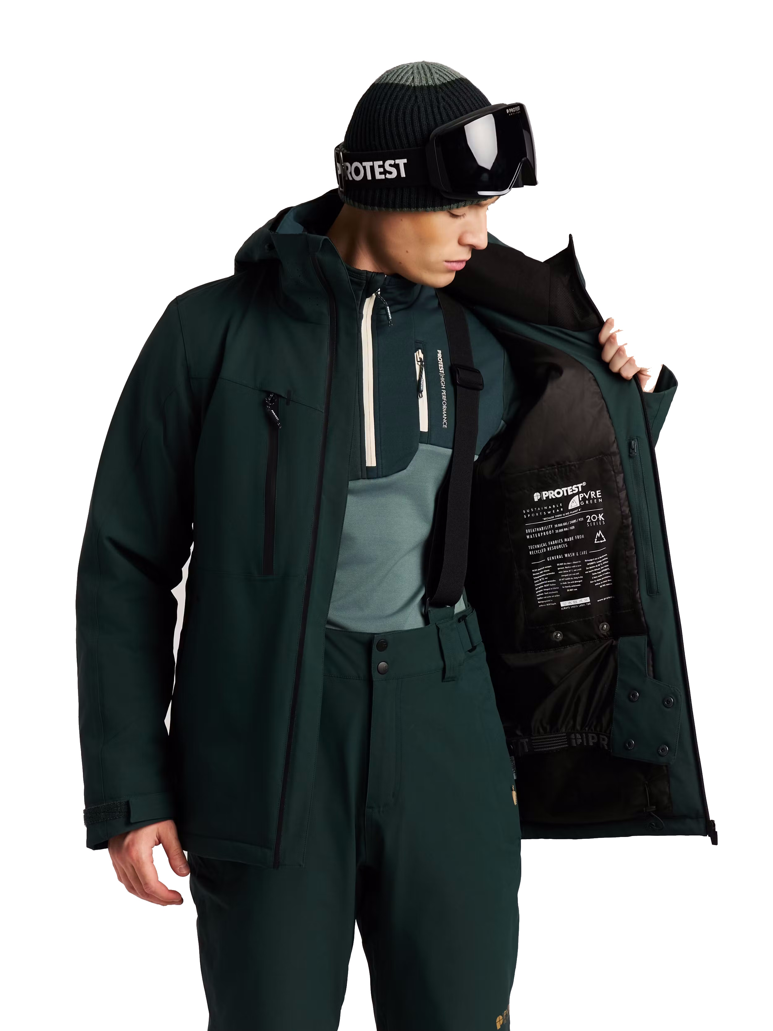 Protest Herren Skijacke PRTTIMOTHY Kombu green
