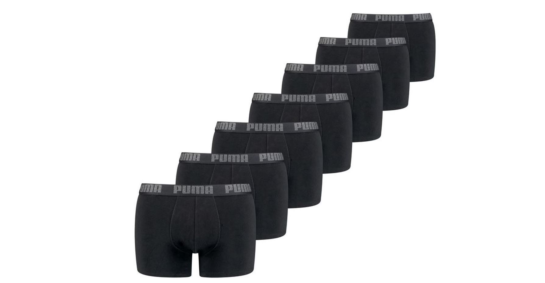 PUMA Herren Boxershorts 7er Pack Black