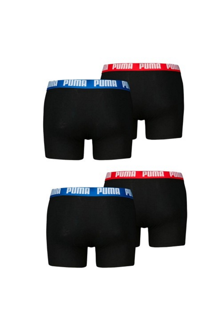 Puma Herren Boxershorts Organically 4er Pack Black / Blue / Red 
