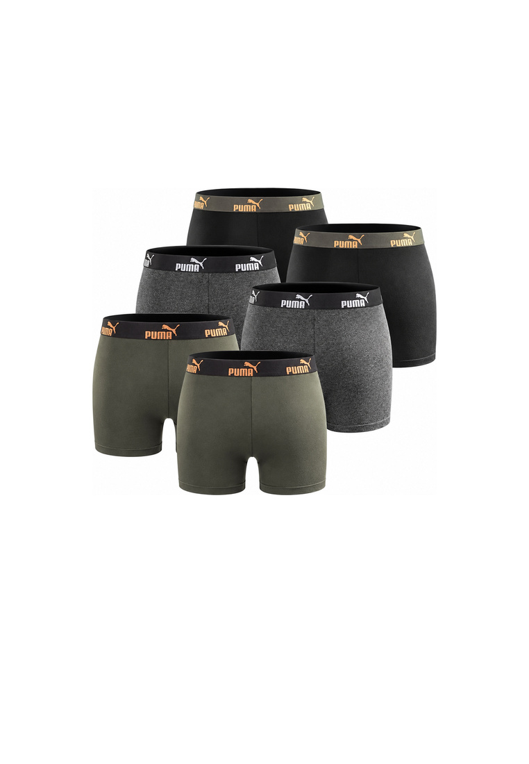 Puma Herren Boxershorts 6er Pack orange
