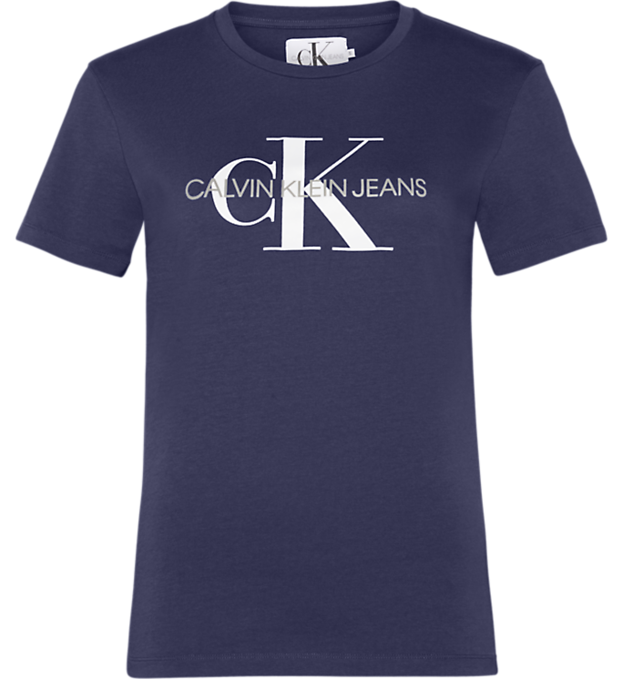 Calvin Klein Damen T-Shirt Monogram Logo