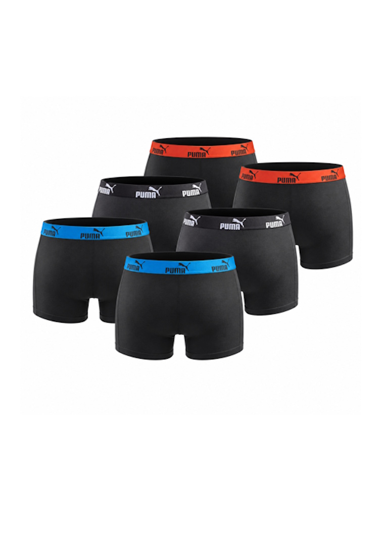 Puma Herren Boxershorts 6er Pack black anthracite