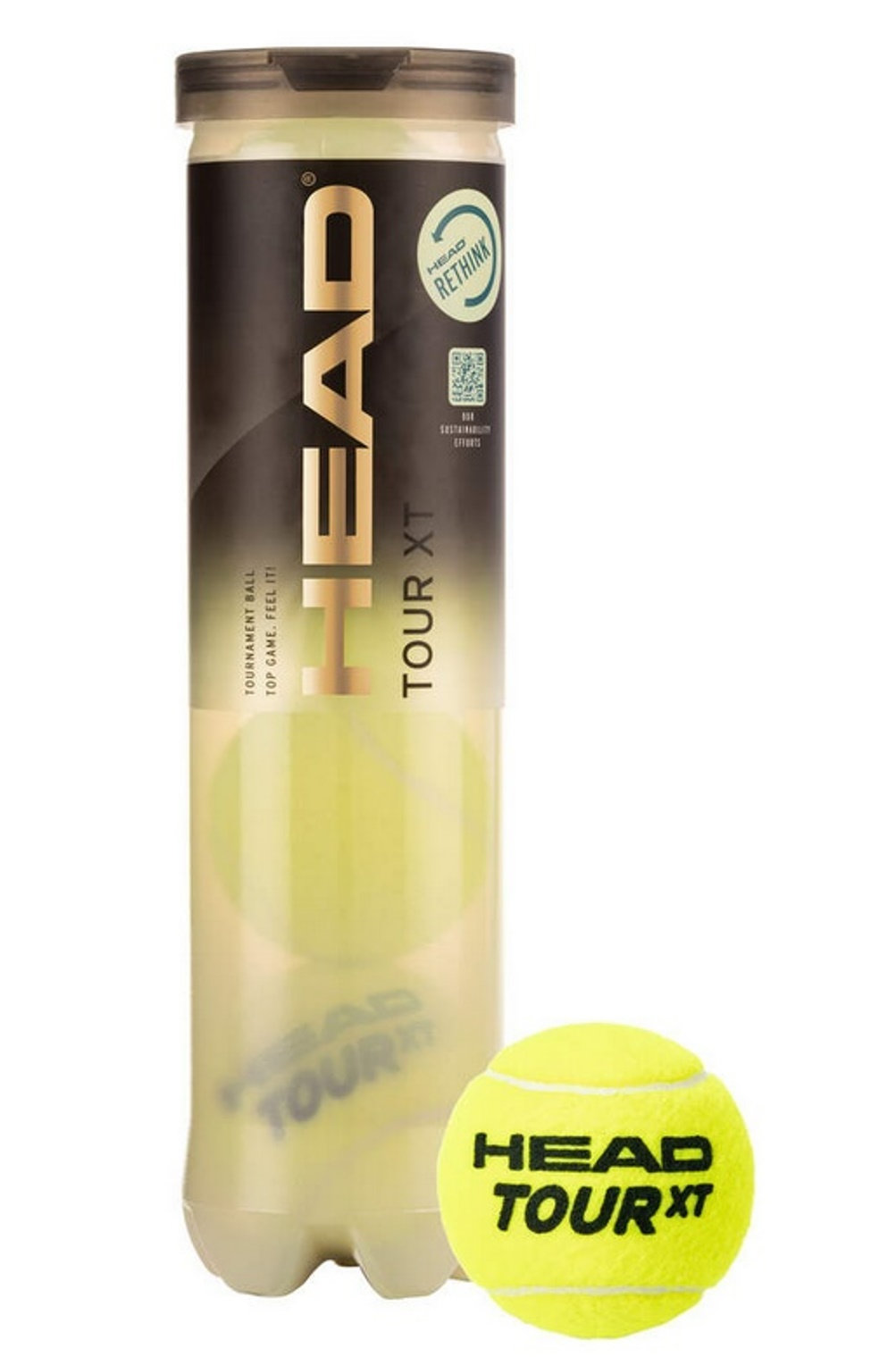 Head Tennis Bälle 4B Head Tour XT 4-Ball Dose