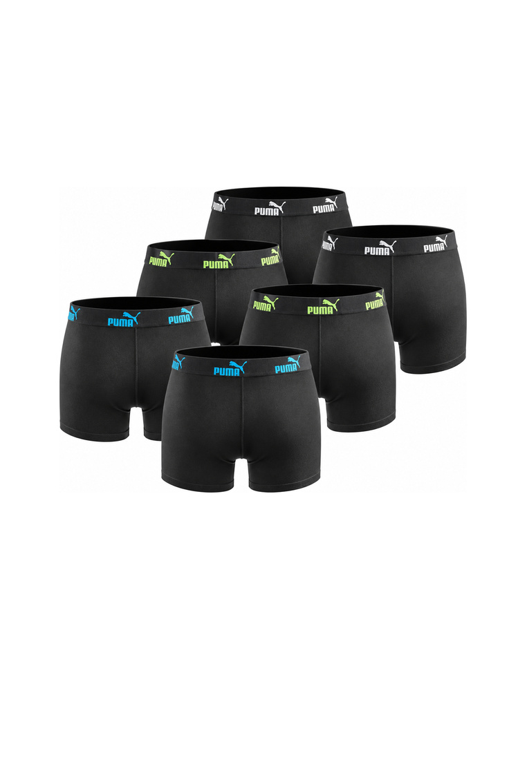 Puma Herren Boxershorts 6er Pack tripple black