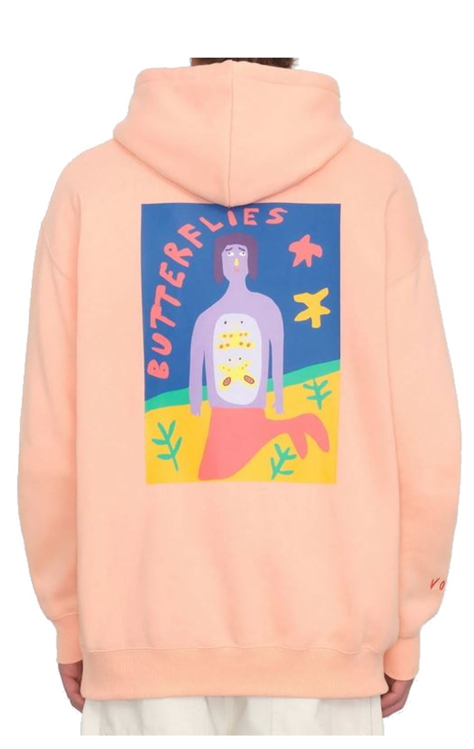 Volcom Herren Kapuzenpullover Arthur Longo salmon