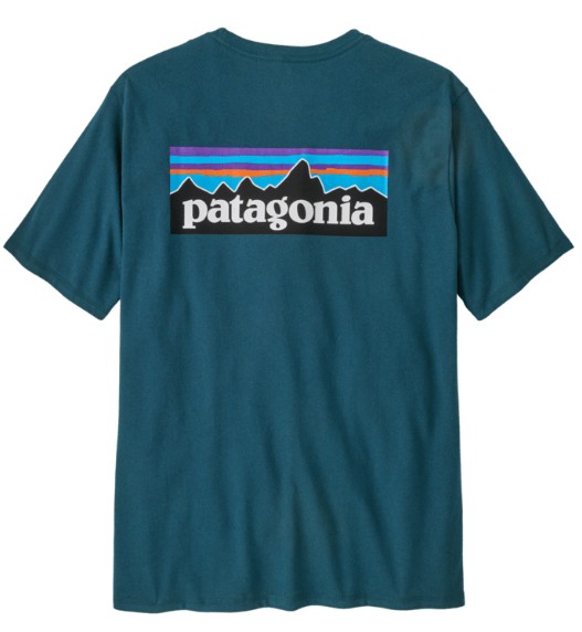 Patagonia Herren T-Shirt P-6 Responsibili Tee Glacial Blue