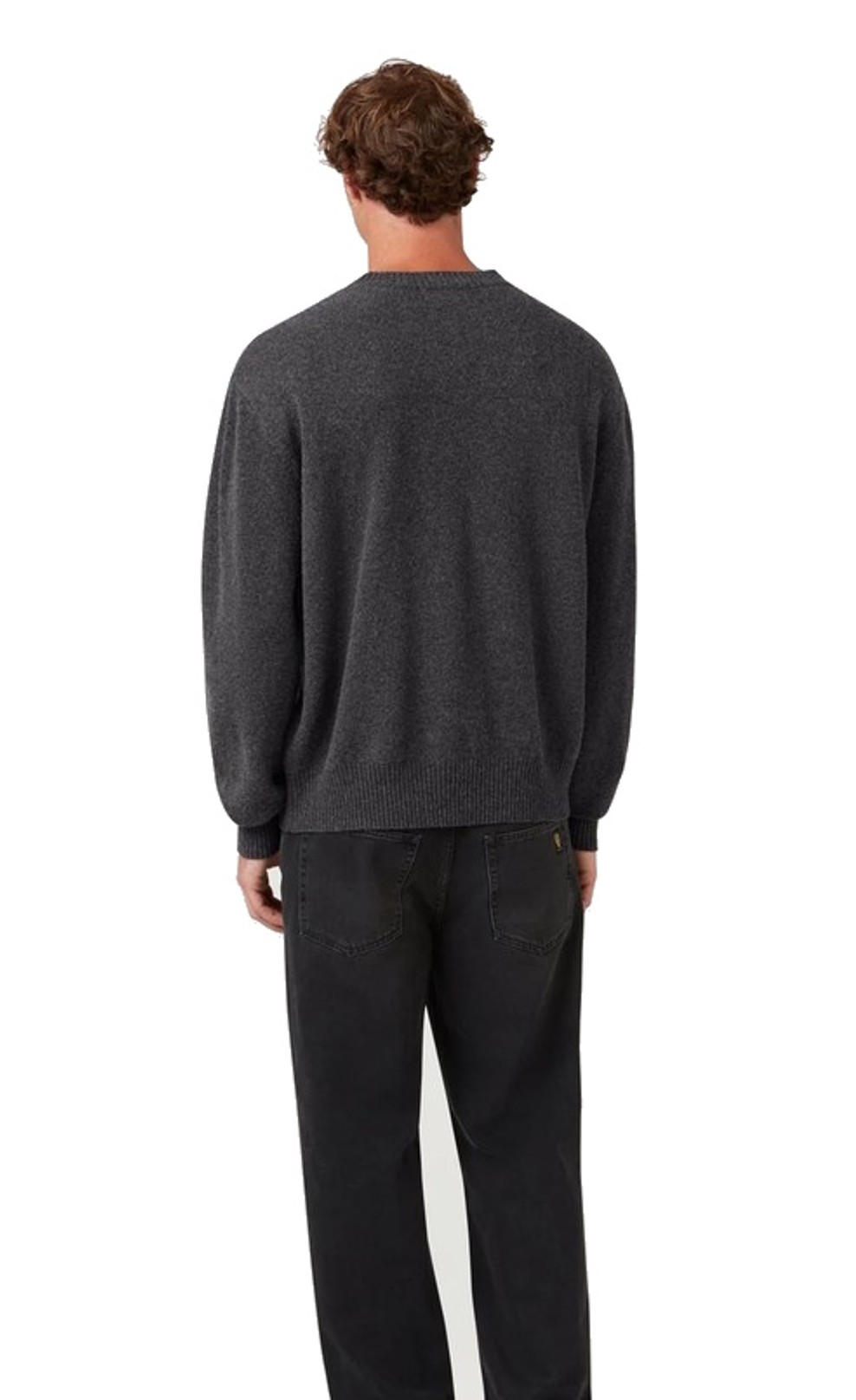 Belstaff Herren Rundhalspullover COMPETITION Anthrazit meliert 