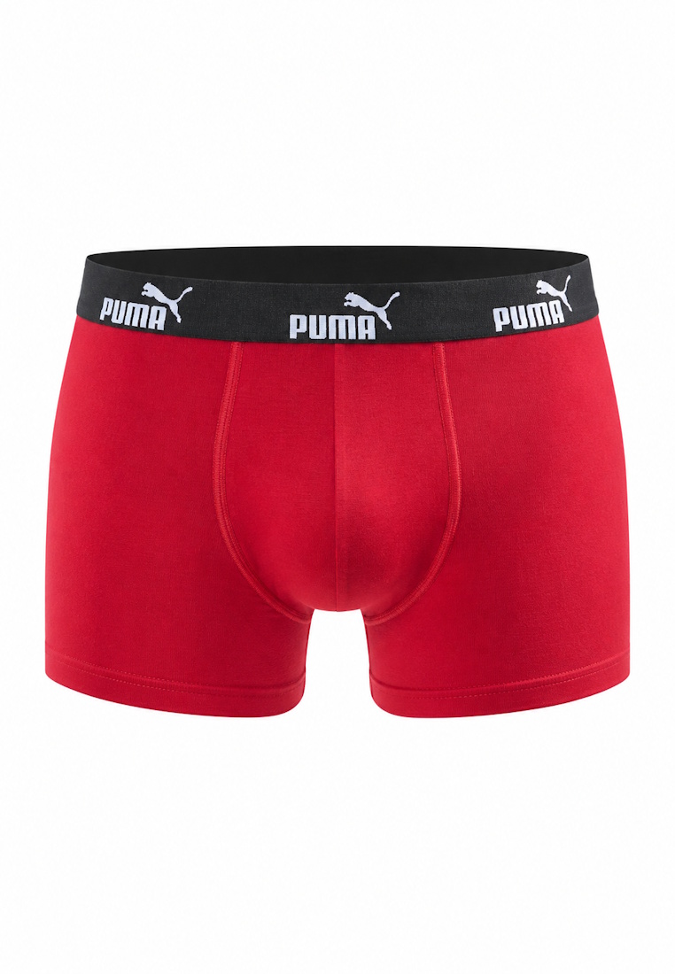 Puma Herren Boxershorts 6er Pack black red