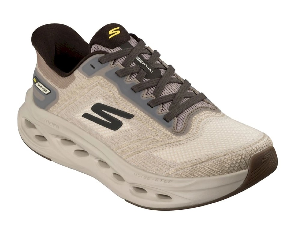 Skechers Laufschuhe Max Cushioning Glide-Step Taupe