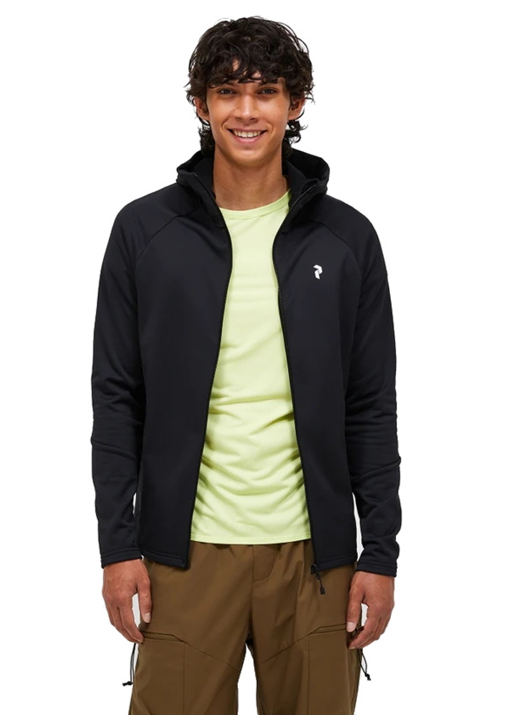 Peak Performance Herren Rider Essentials Midlayer Zip Hood Black