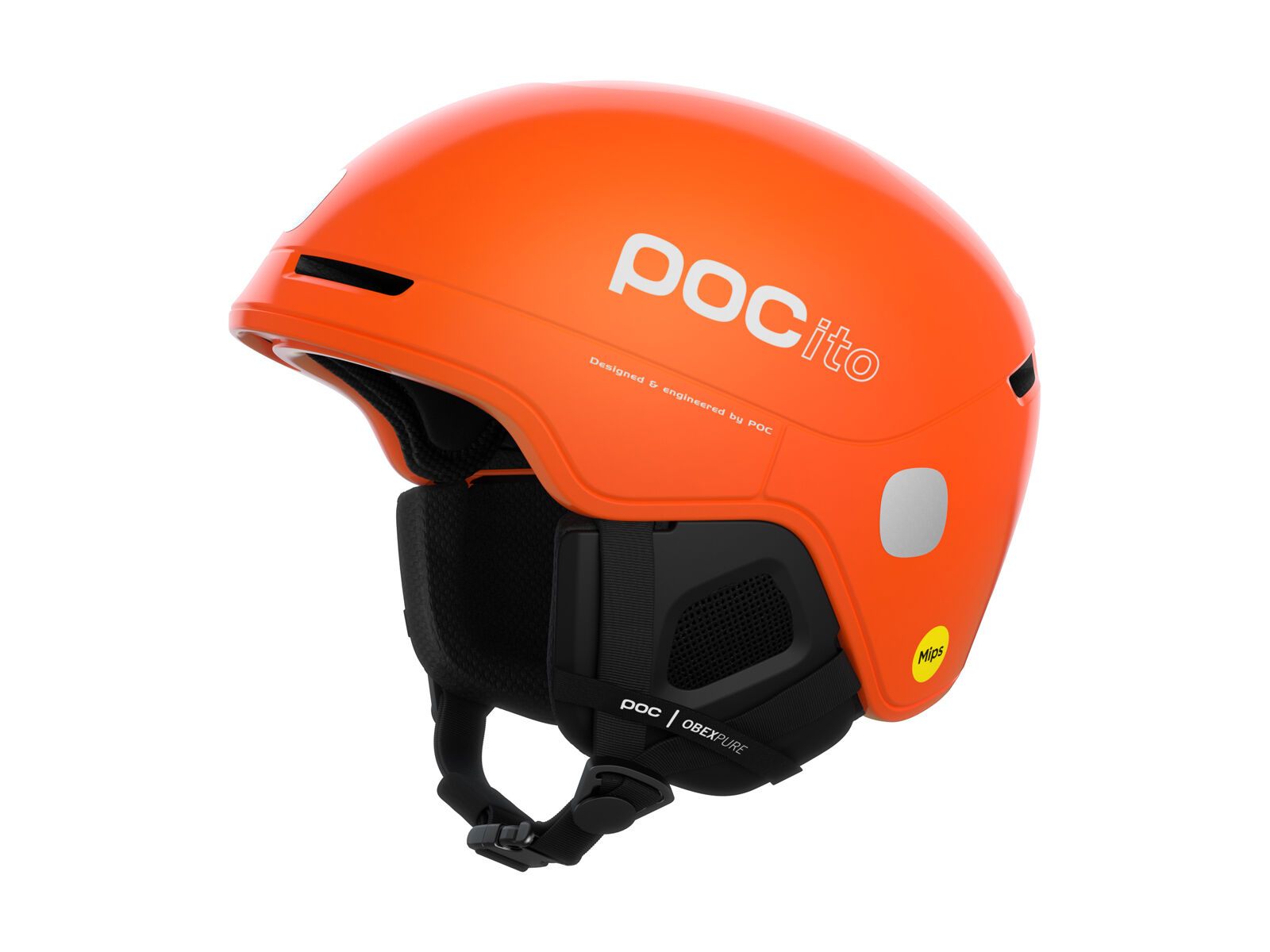 POCito Kinder Wintersporthelm Obex MIPS Fluorescent Orange