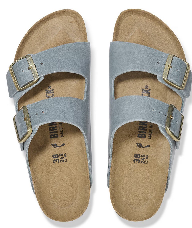Birkenstock Herren Arizona Nubukleder geölt Basalt Gray