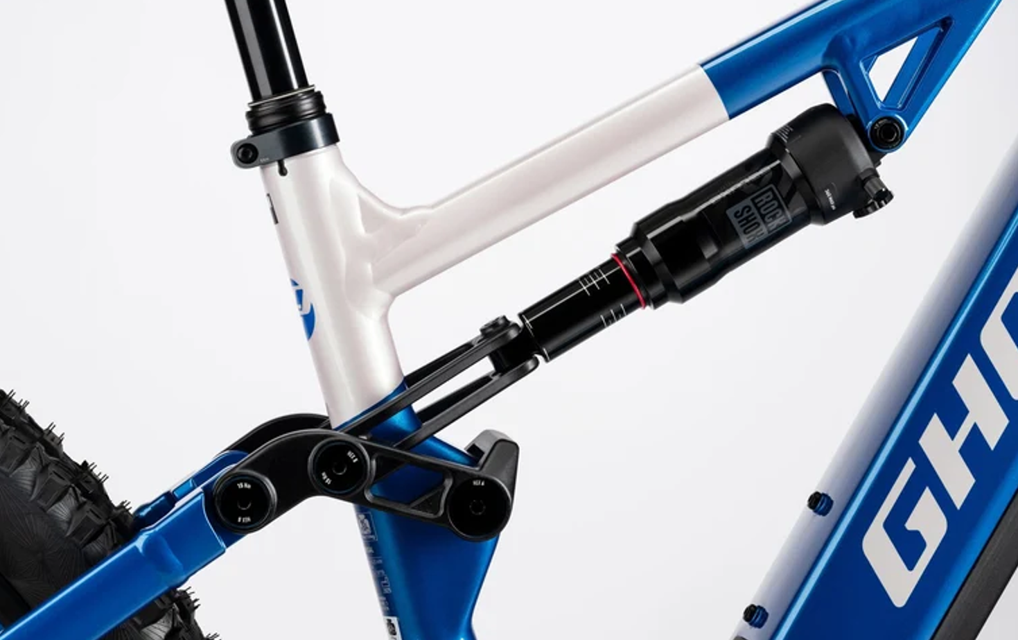 Ghost E-ASX Universal Mountainbike Candy Blue / Coffee Arctic Dust Glossy