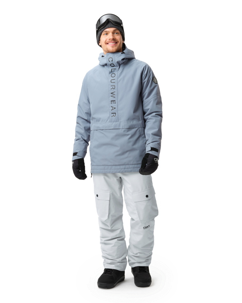 Colourwear Herren Signature Anorak Grey Blue 