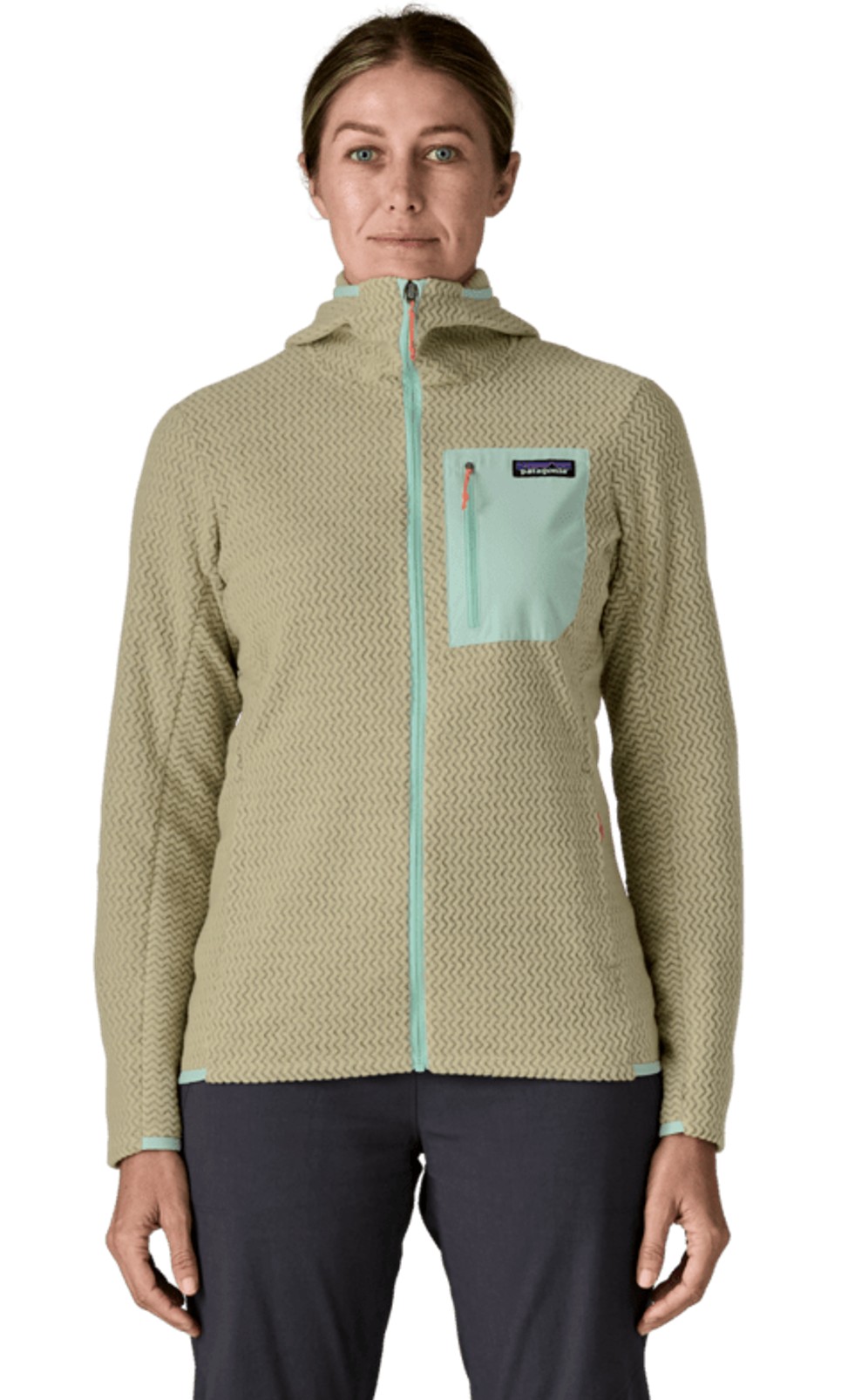 Patagonia Damen R1® Air Fleece Full-Zip Hoody Weathered Stone