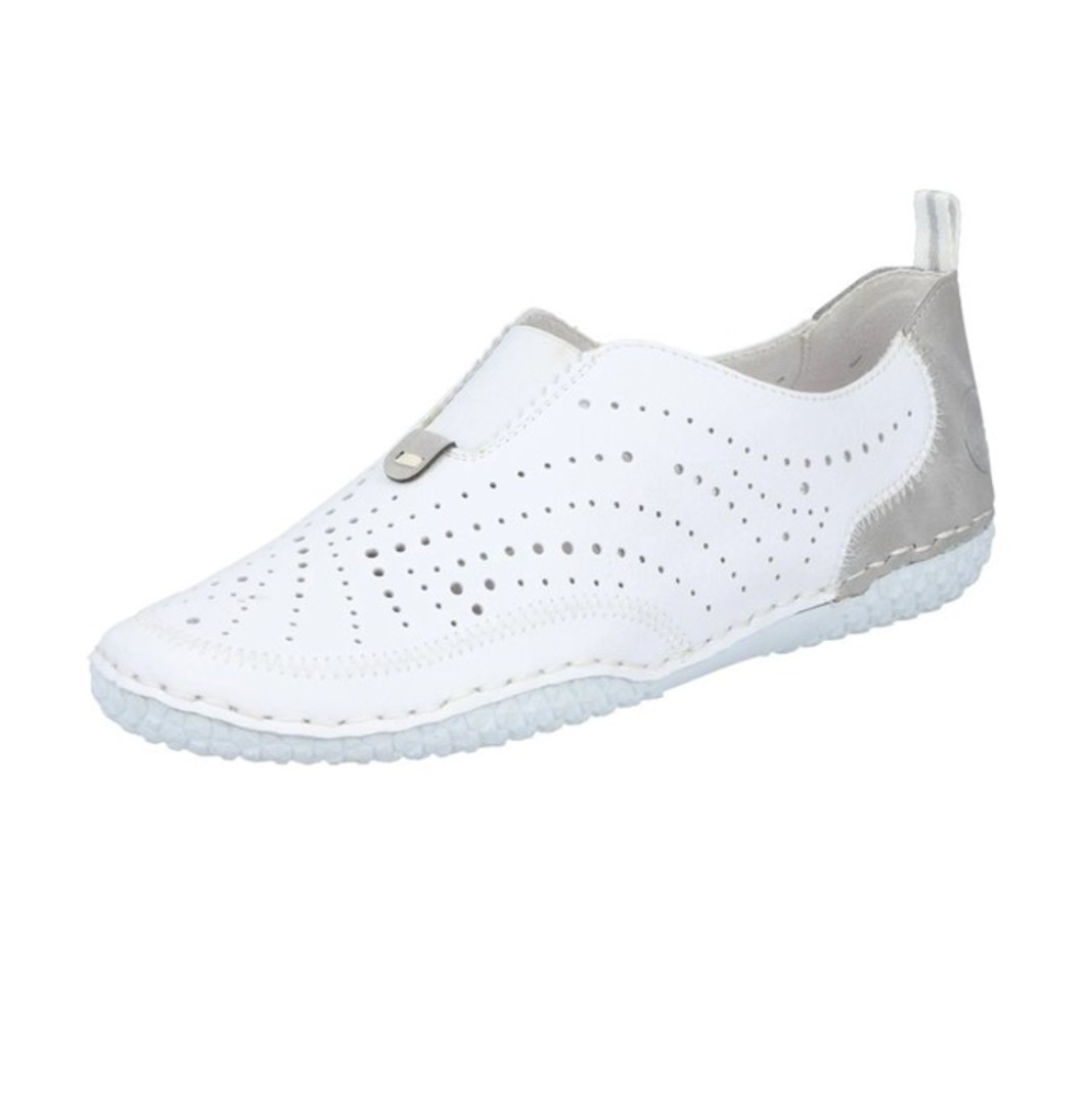 Rieker Damen Slipper Cloud White