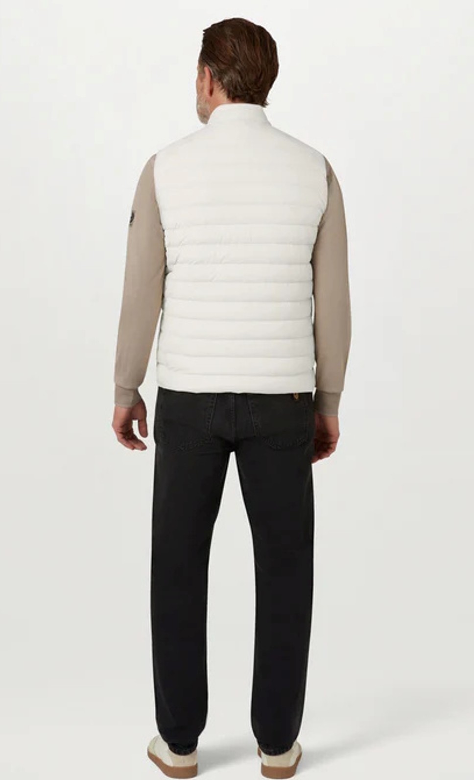 Belstaff Herren Steppweste Chassis silver birch