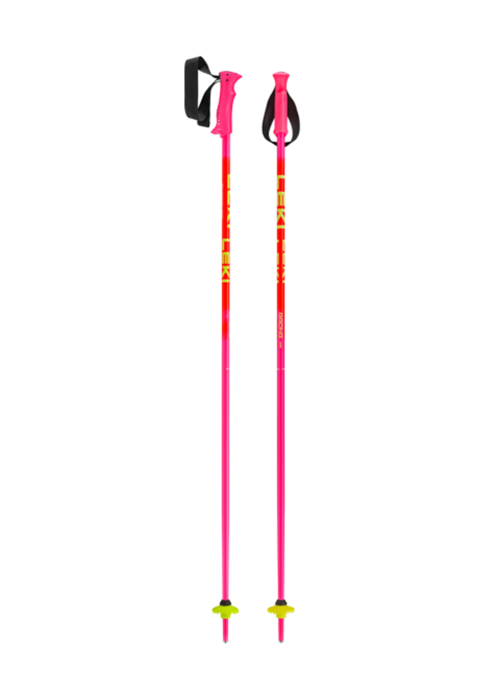 Leki Kinder Skistöcke Racing Kids Neonpink Orange Yellow 2027