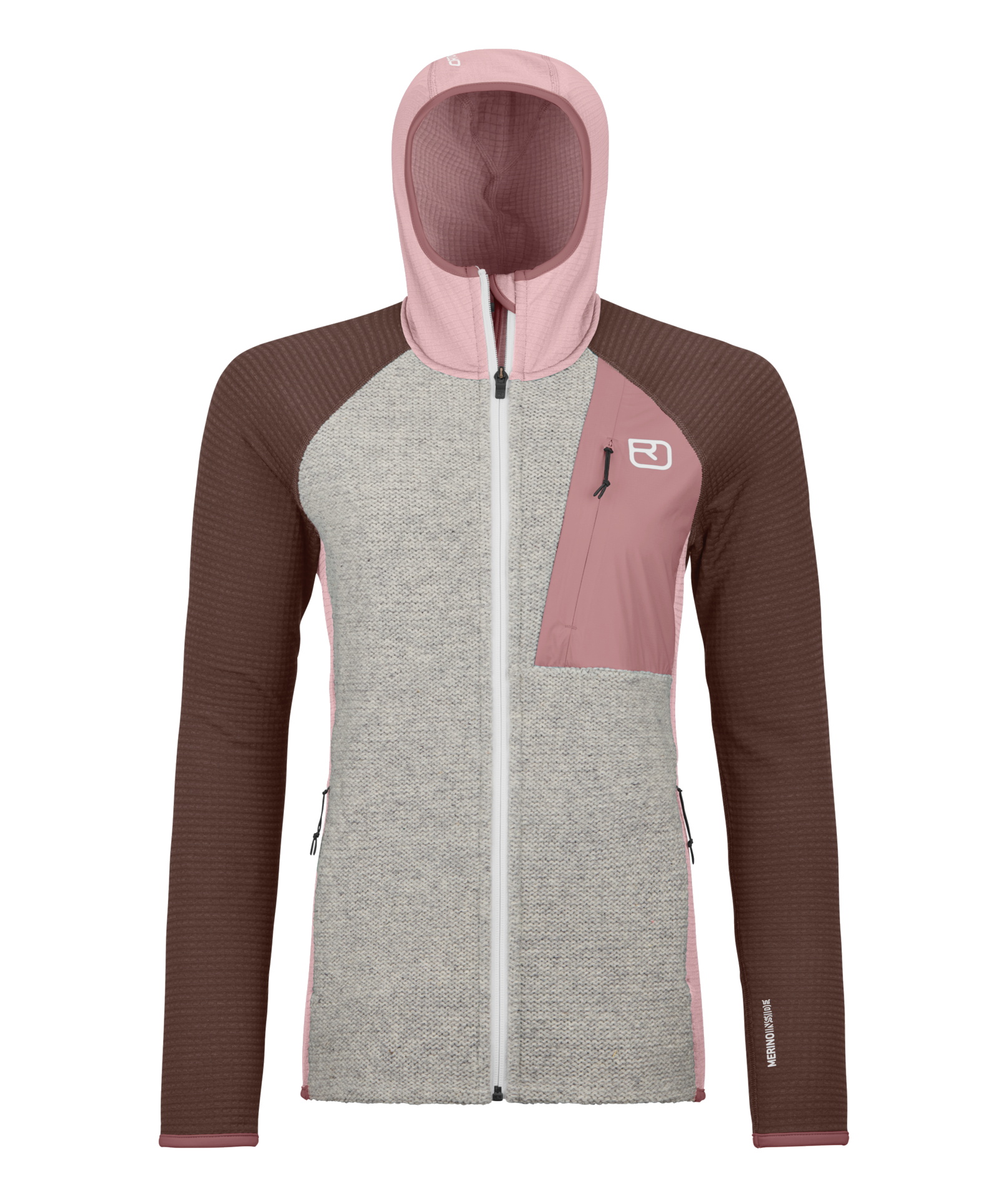 Ortovox Damen FLEECE GP CLASSIC KNIT HOODY dawn rose