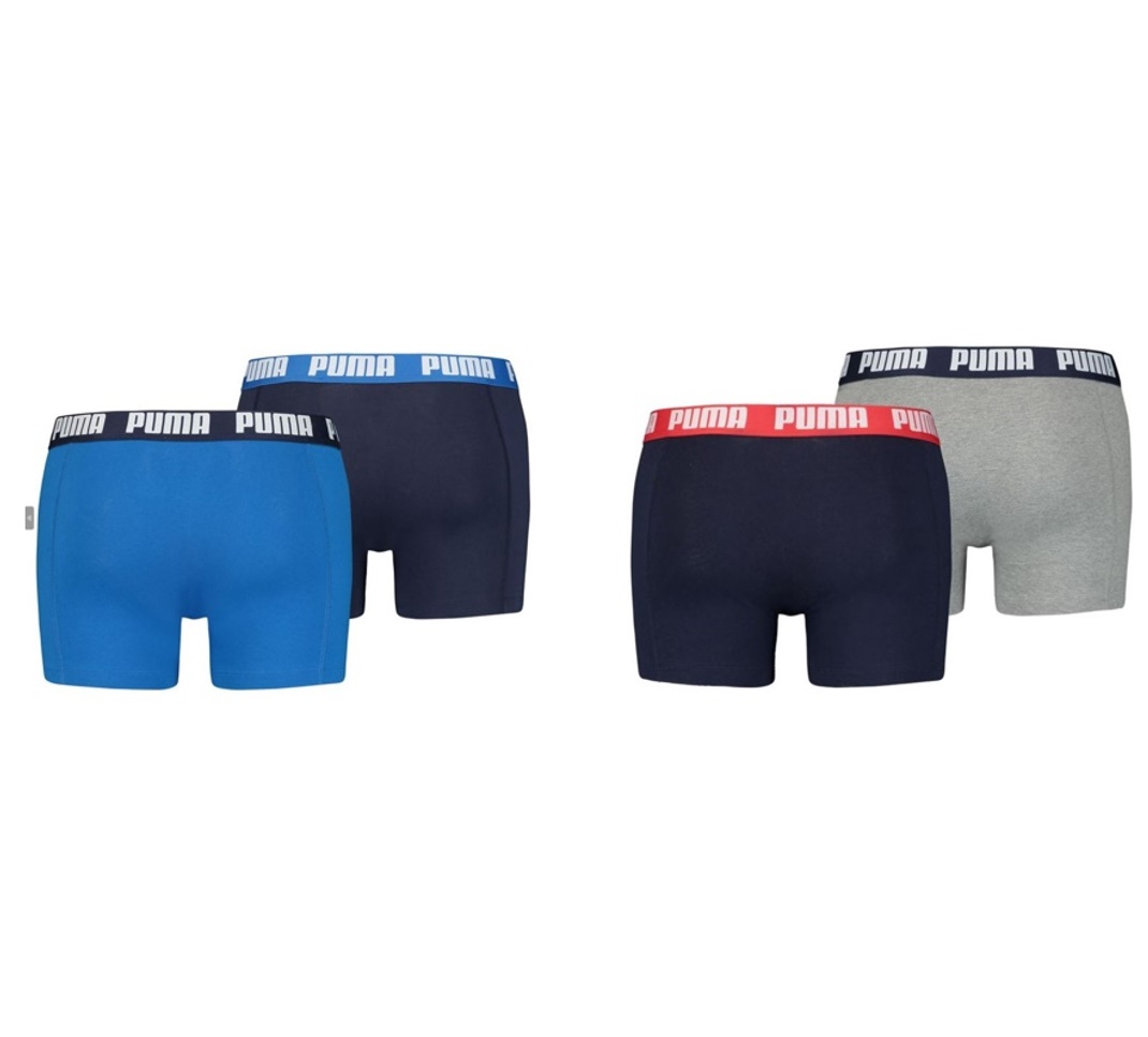 Puma Herren Boxershorts 4er Pack Blue / Grey