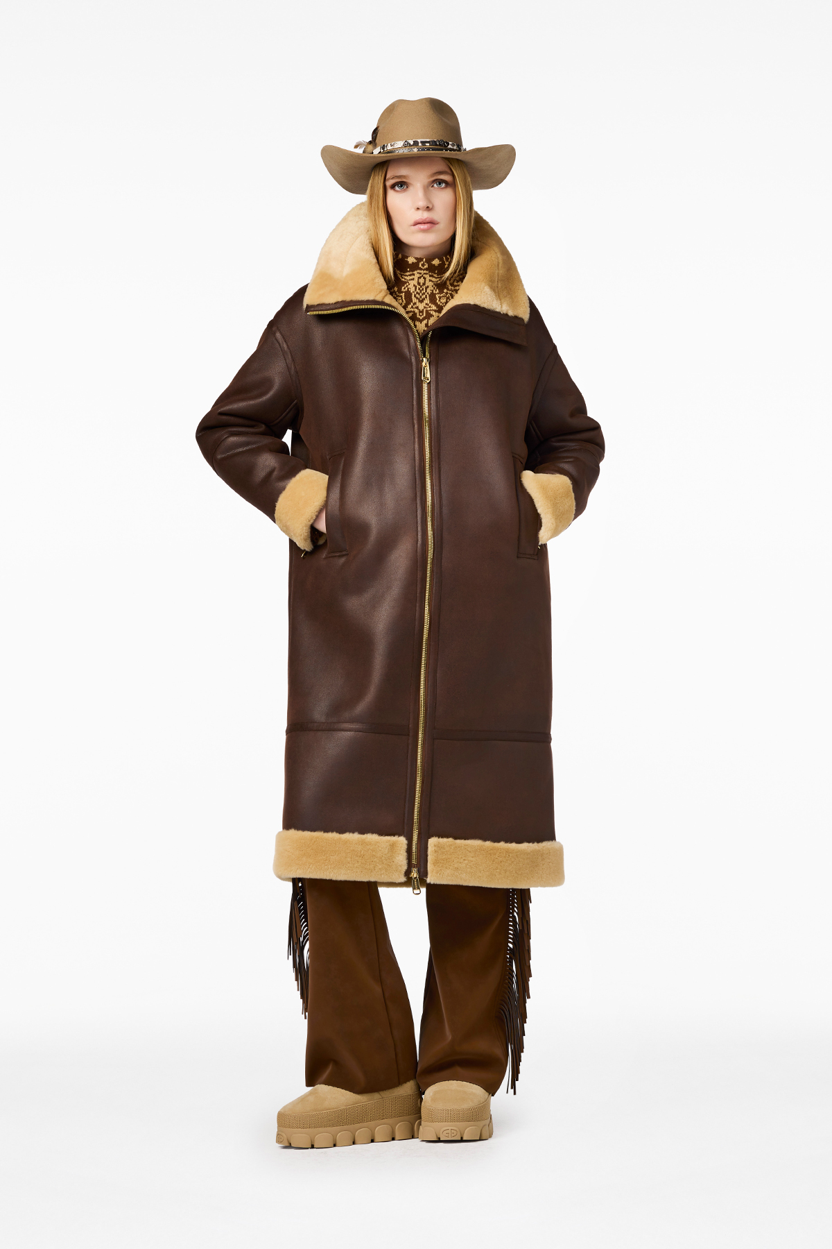 Goldbergh Wintermantel MUMU deep mocha