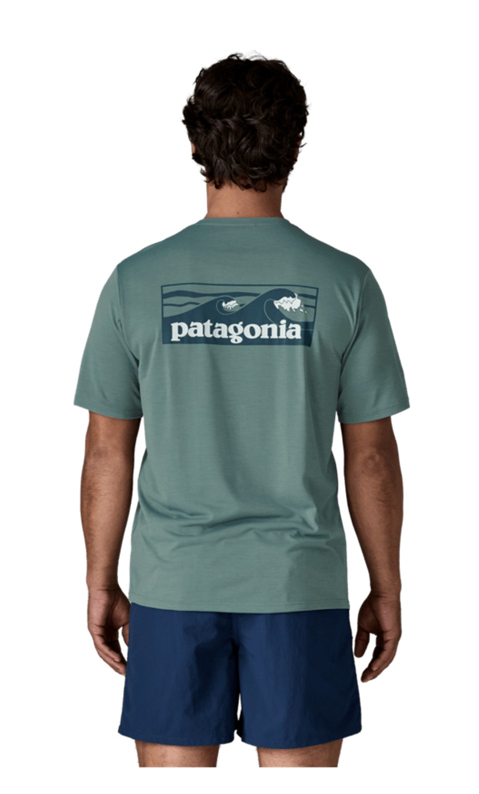 Patagonia Herren Cap Cool Daily Shirt Boardshort Blue Sage