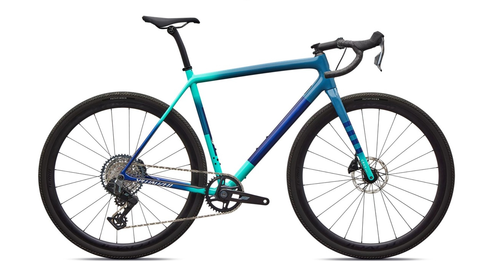 Specialized Gravel Bike Crux Expert Grey Blue / Lagoon Blue / Dune White / Majesty Blue 2026