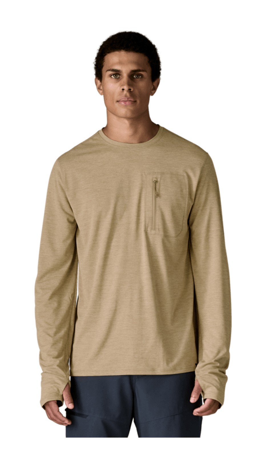 Patagonia Herren Longsleeve Cap Cool Sun Light Seabird Grey