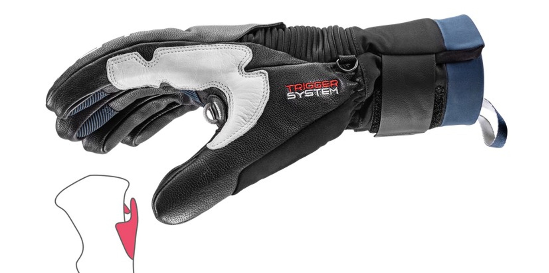 Leki Handschuhe Hevon Pro 3D black-marine 