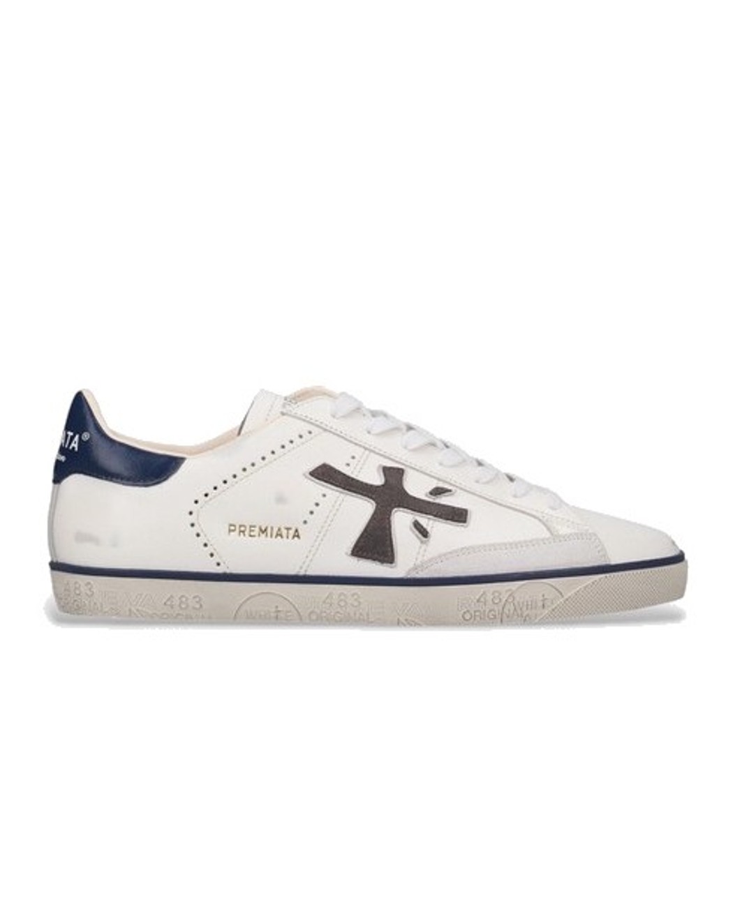 Premiata Herren Sneaker Steven Var White / Navy