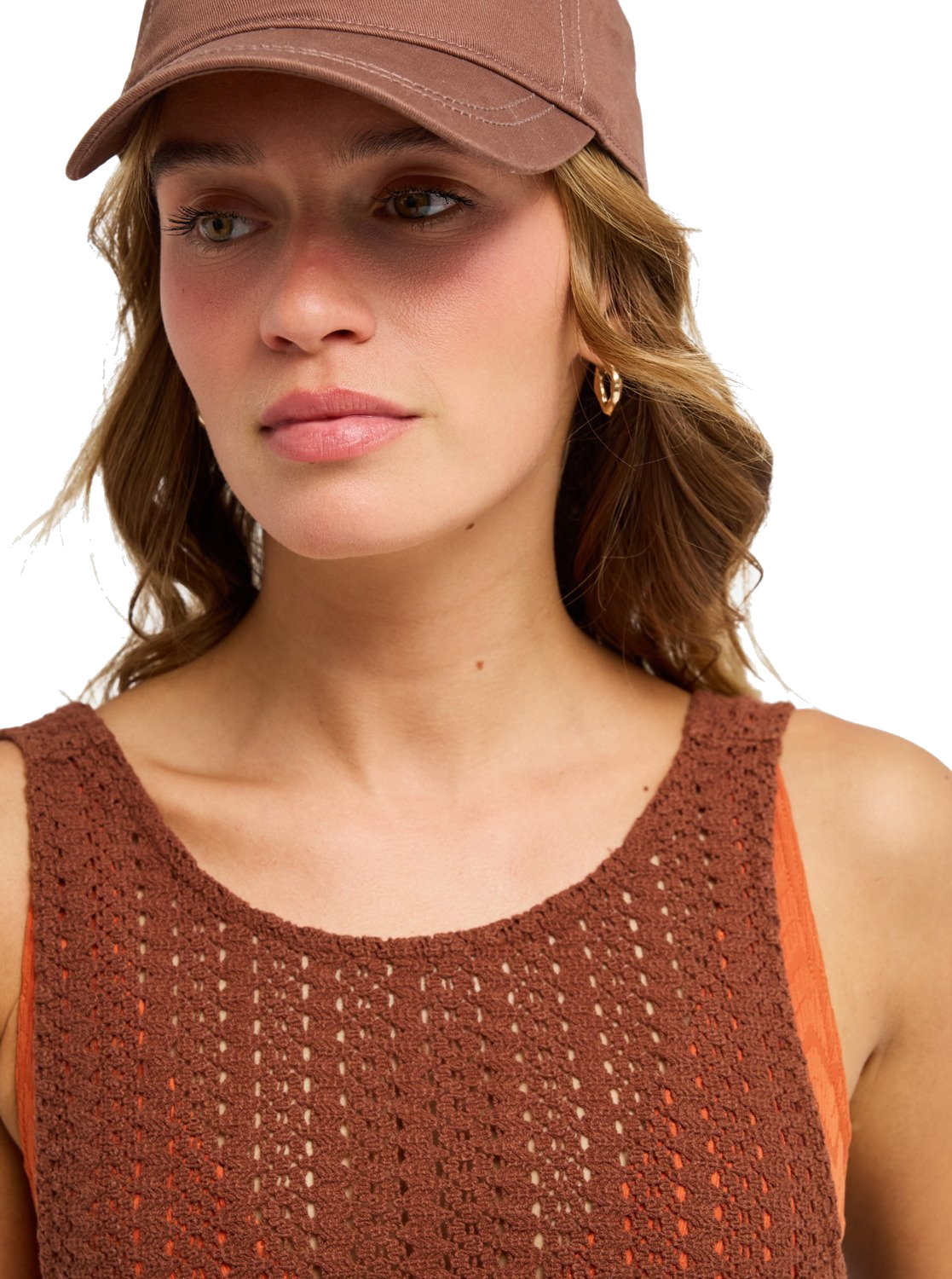 Roxy Häkel Strandkleid Playa Mood Cappuccino