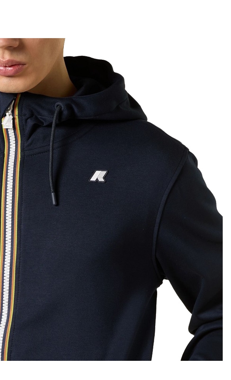 K-WAY Herren Kapuzensweatshirt RAINER blue depth