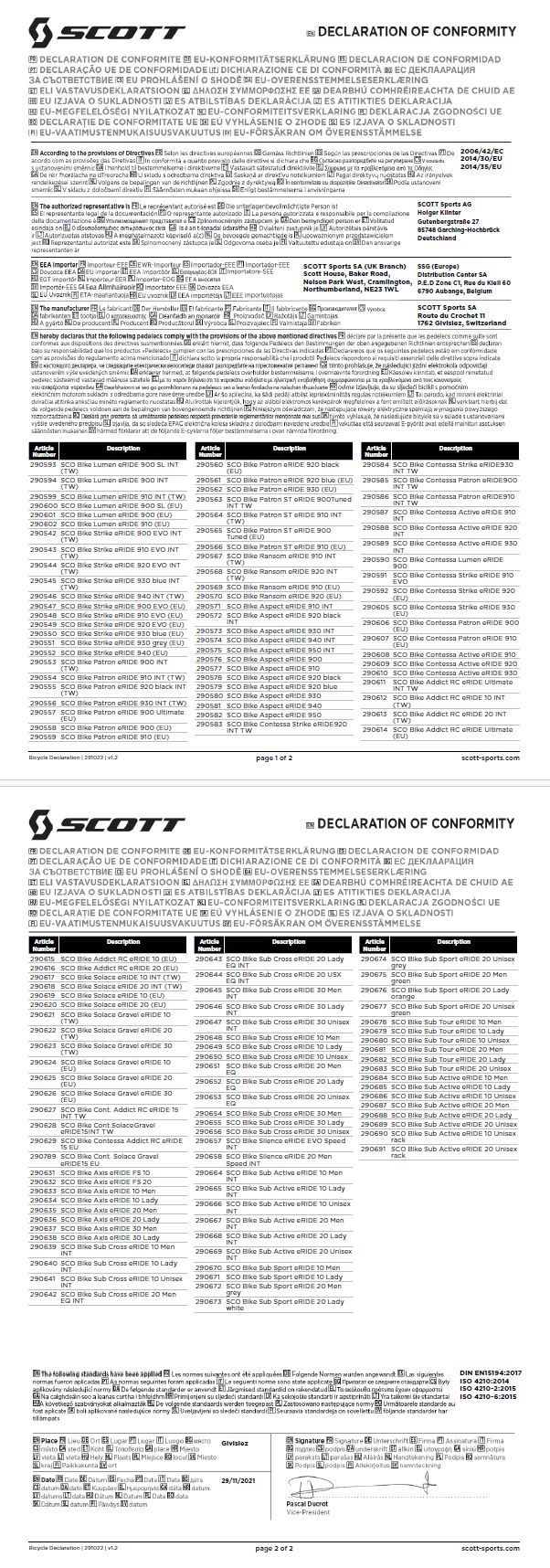 Scott Mountainbike Patron 930 Cumulus White / Black  2026 