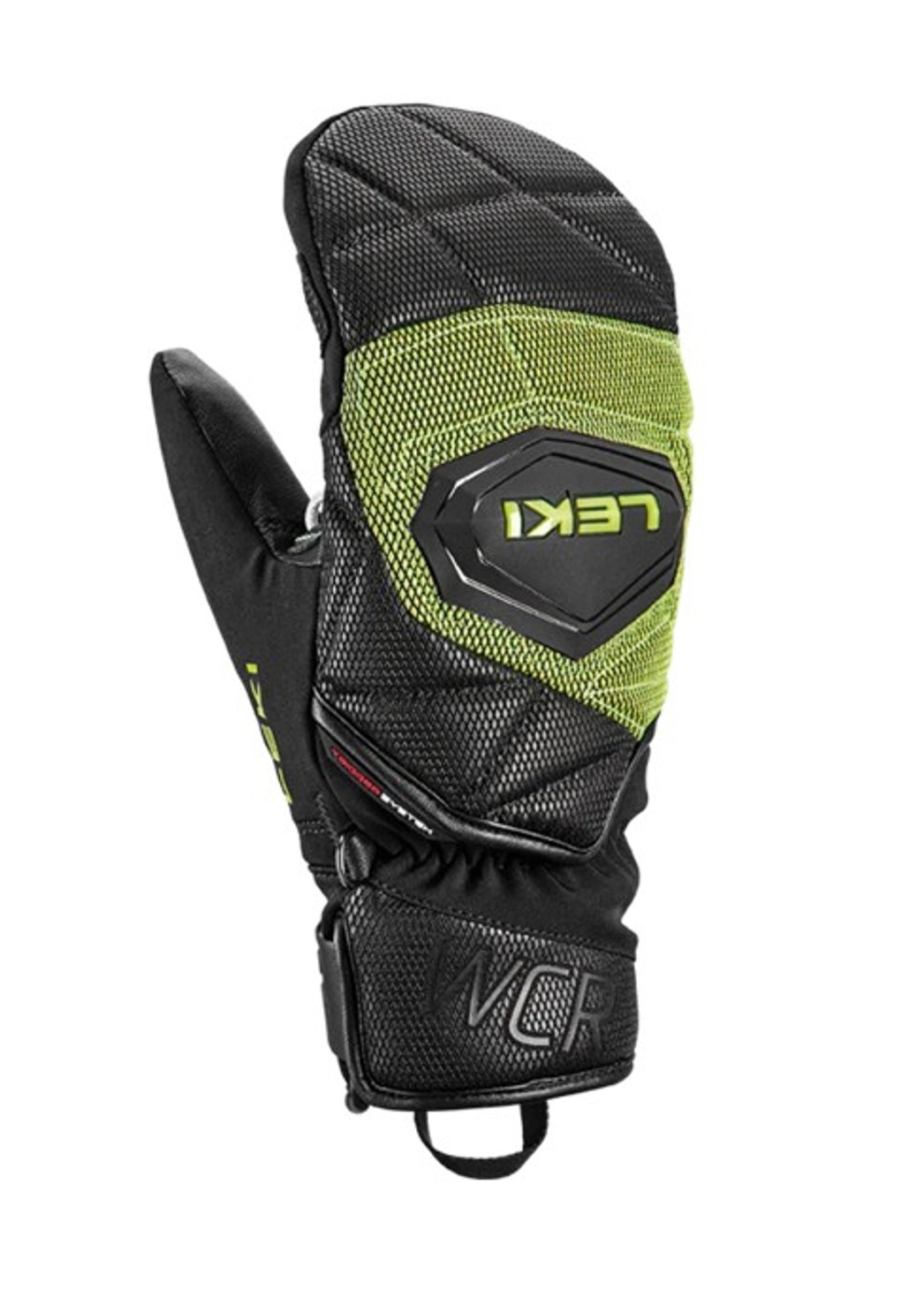 Leki Kinder Handschuhe WCR Coach 3D Junior Mitten black-ice-lemon