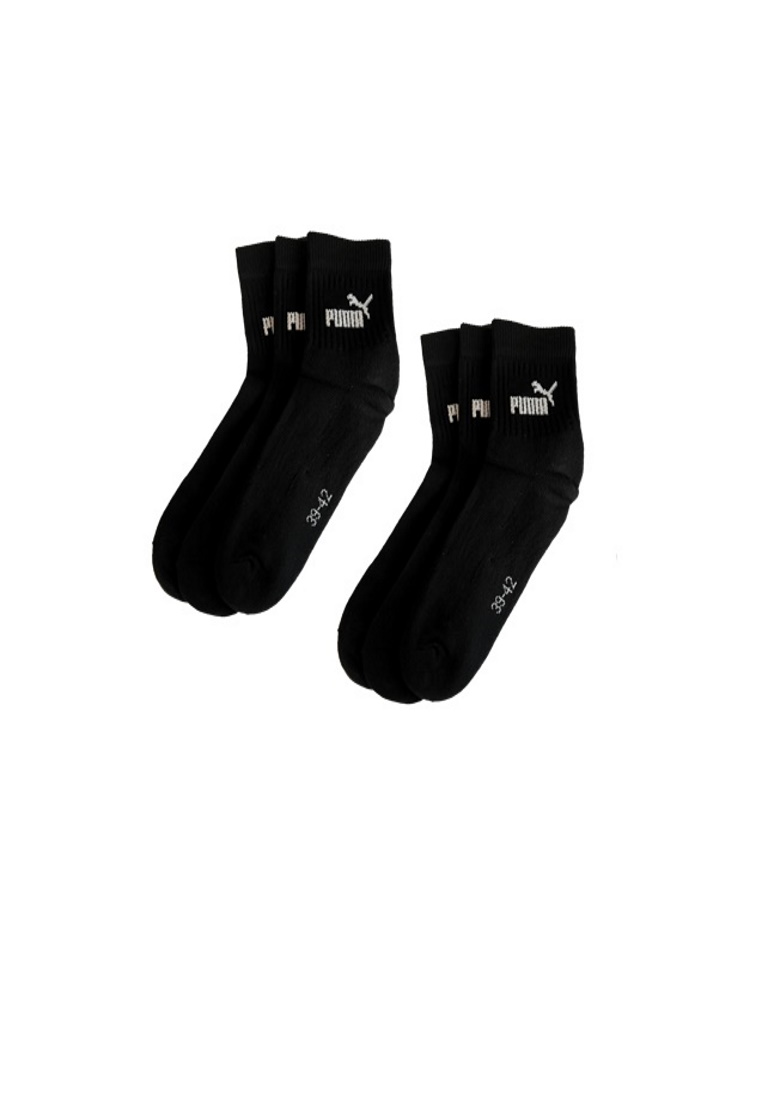 Puma ELEMENTS Short Crew Sportsocken 6-Pack schwarz