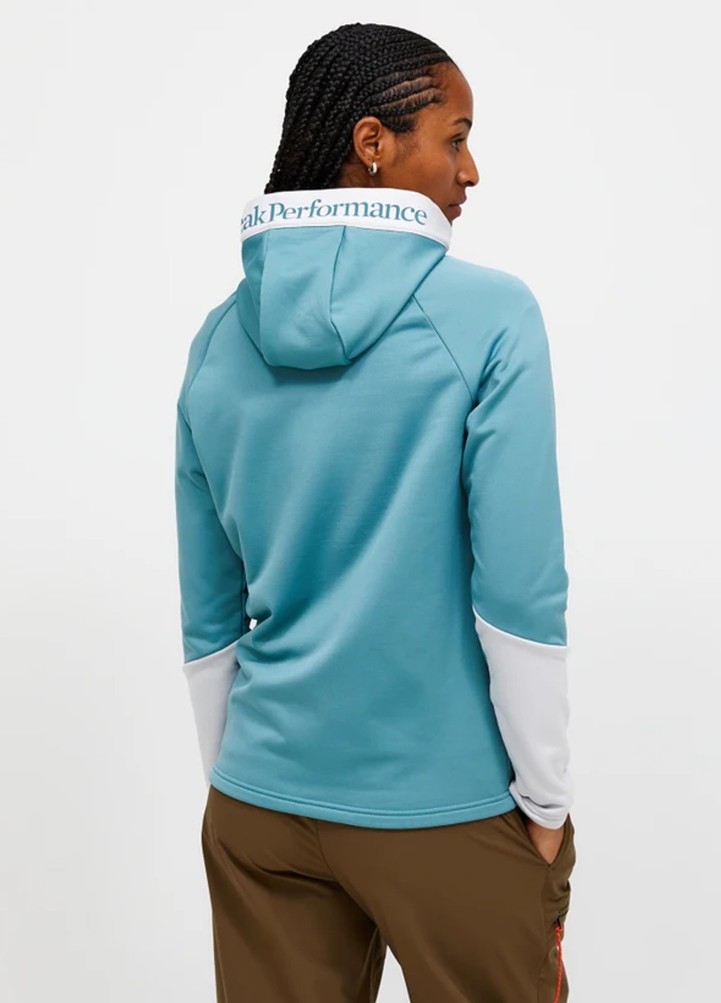 Peak Performance Damen Essential Midlayer Zip Hood Deluded Vision / Antarctica