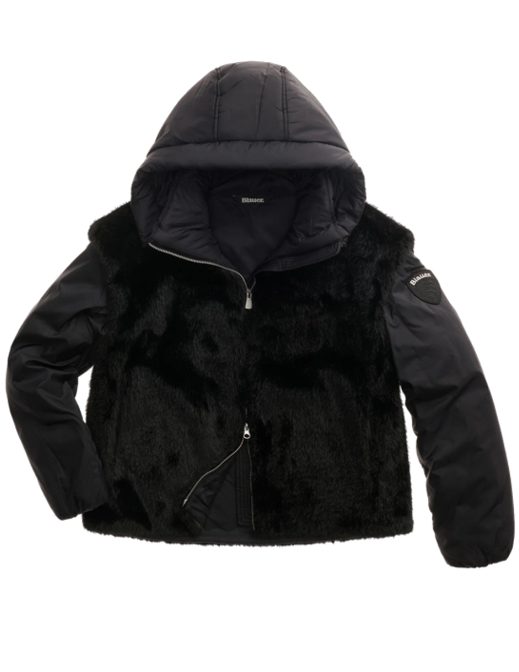 Blauer USA Damen Weste aus Eco Fell Juniper Black