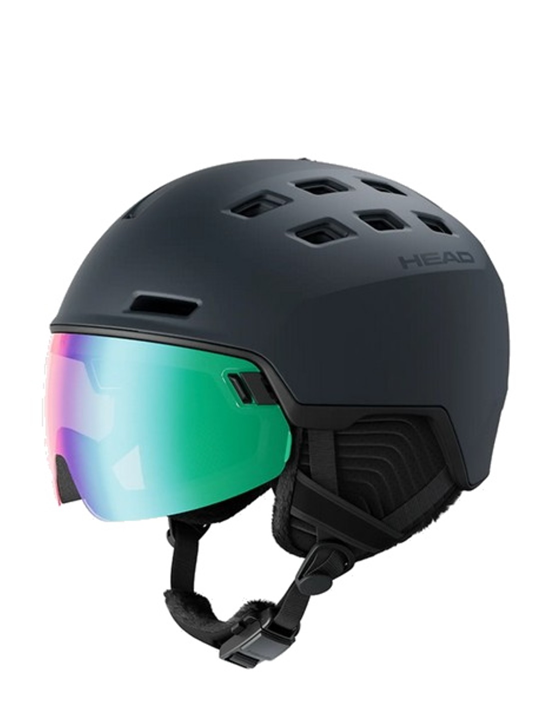 Head Wintersporthelm Radar Photo Skihelm mit Visier Black