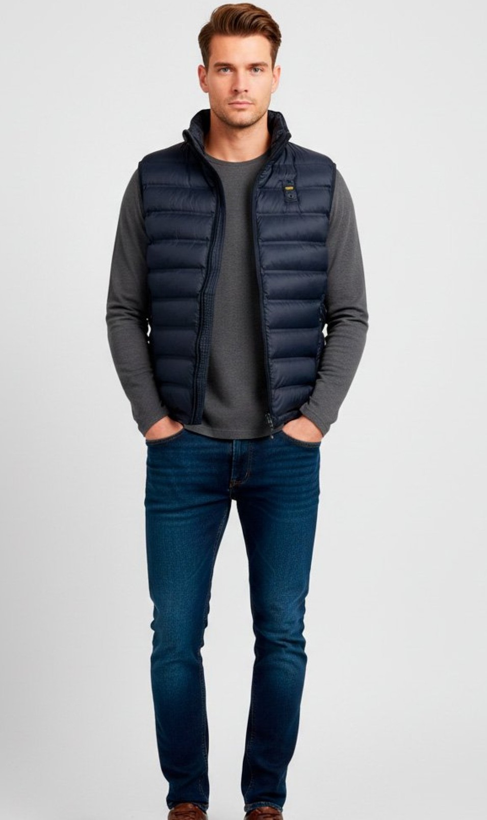Blauer USA Herren Steppweste Smanicati blue