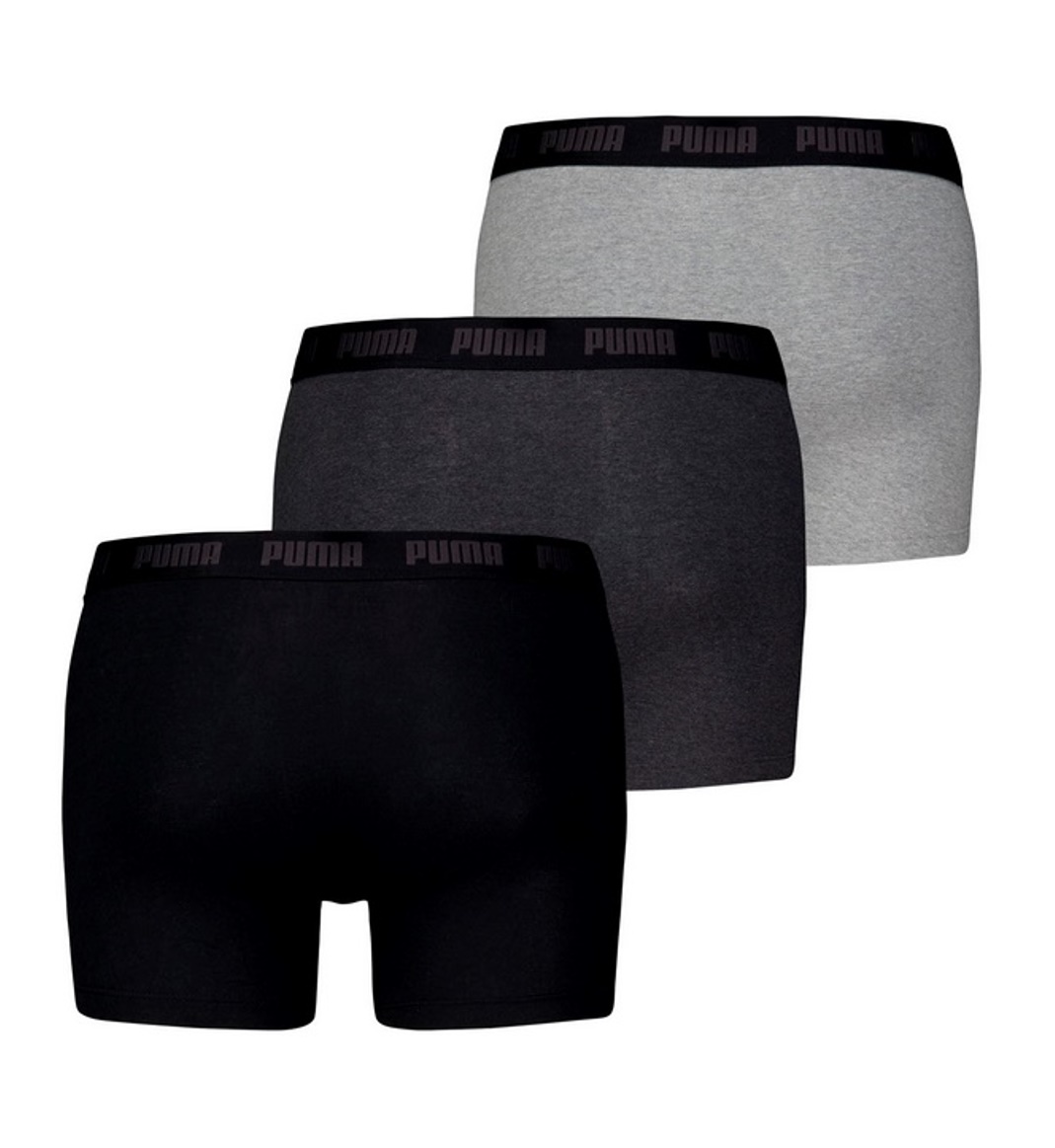 Puma Herren Boxershorts 3er Pack Black / Grey