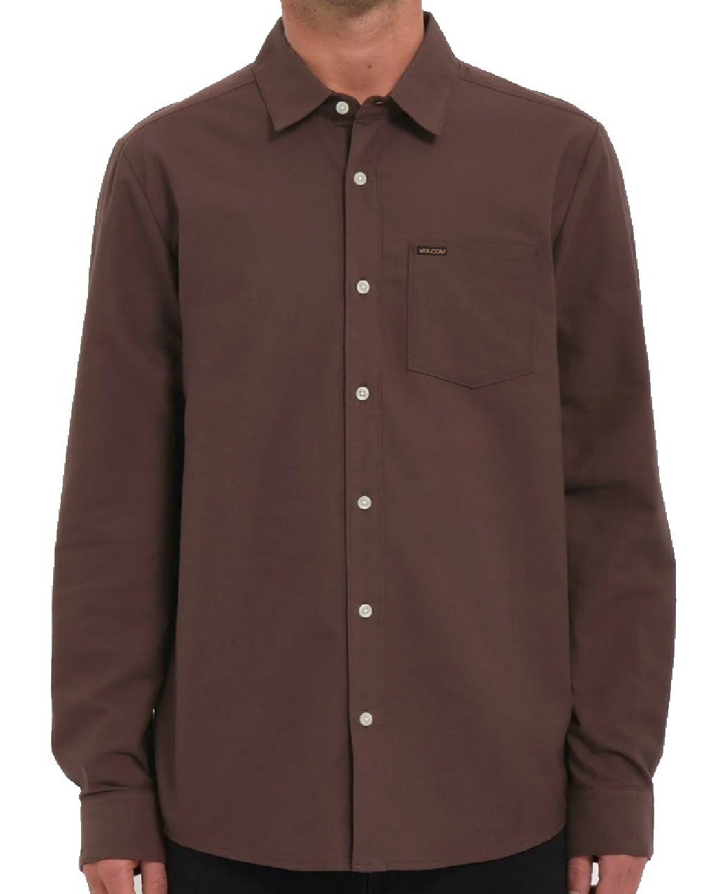 Volcom Hemd Veeco Oxford Hemd Pumice rot